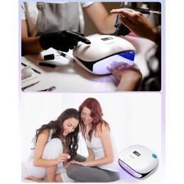 Lampada Unghie UV LED SUNUV 48W Asciugatrice UV Unghie SUN4 per Gel Manicure Shellac con 4 Timer, LCD Display, Sensore e